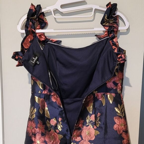 Lulus Pop The Bottle Navy floral dress Size XS - Picture 15 of 16